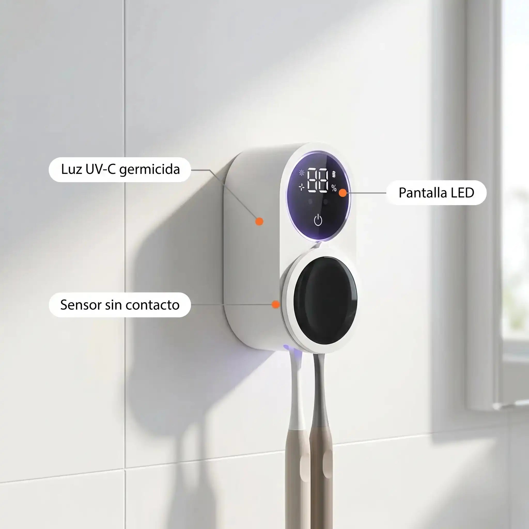 LUMA Clean - Esterilizador Cepillo dentales UV Smart